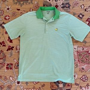 Masters Tech Green/White Polo Medium